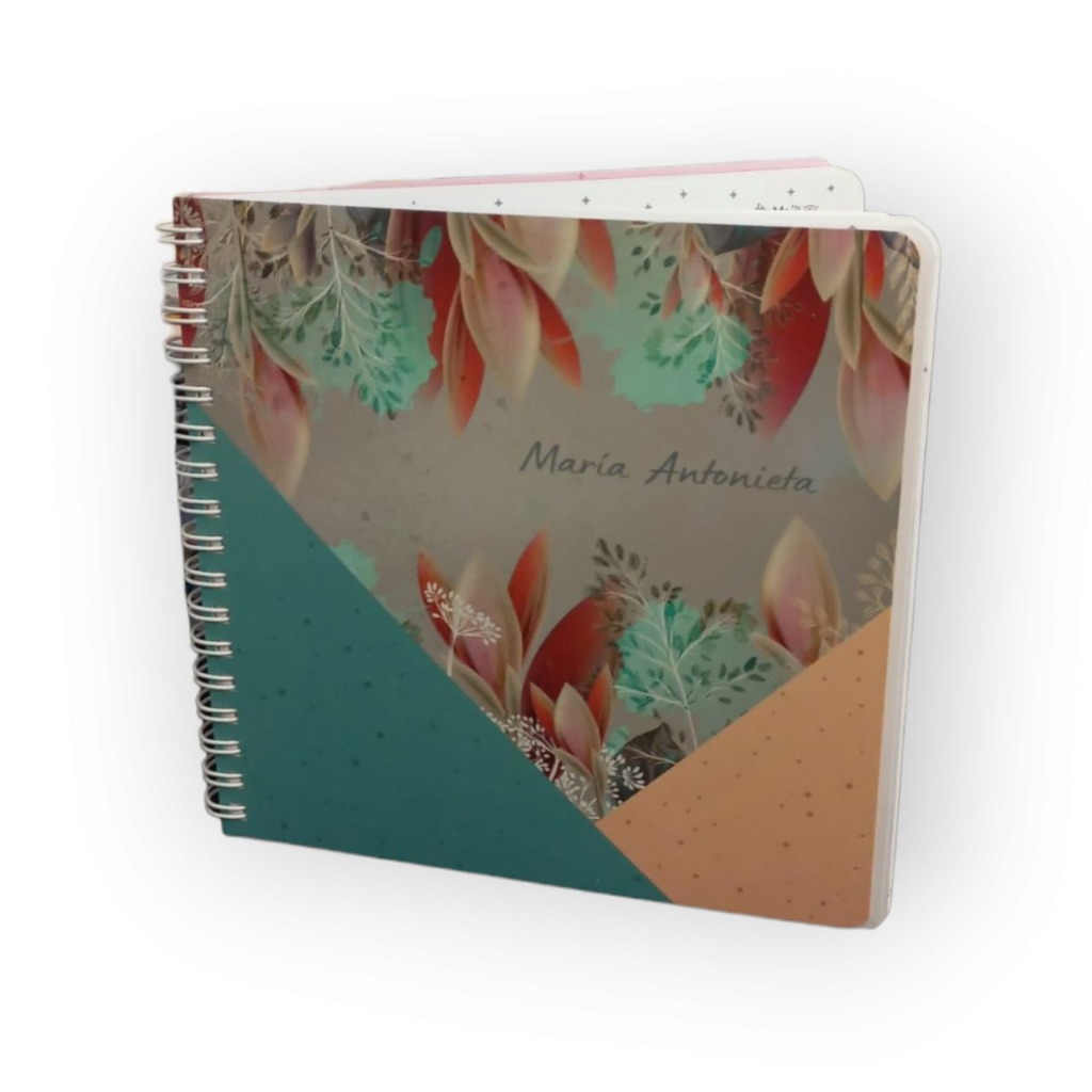 CUAD.C/ESP. y STICKERS 15x15cm.M.ANTONIETA